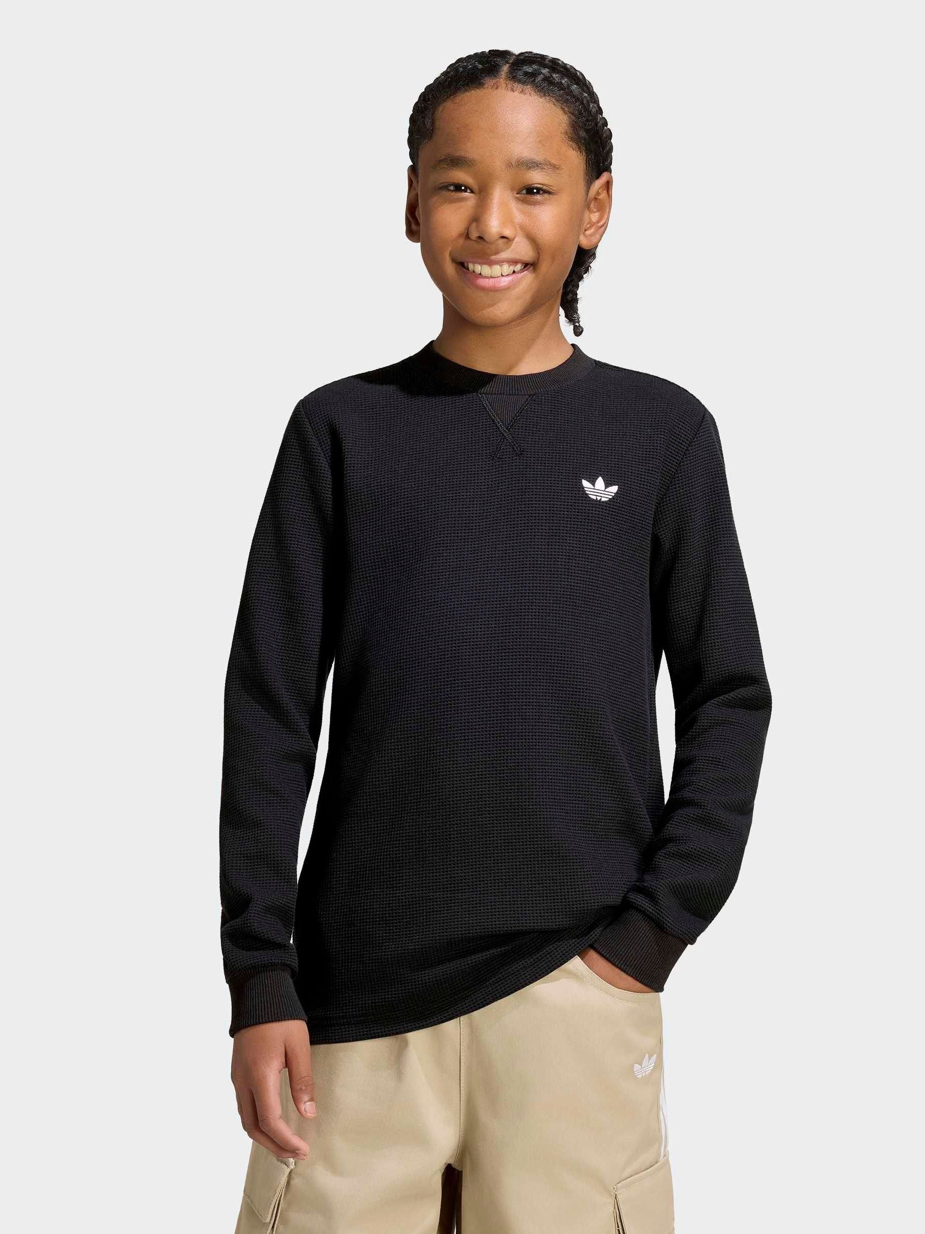 Dsiney Kidz - adidas Originals Black Waffle LS T-Shirt image 1