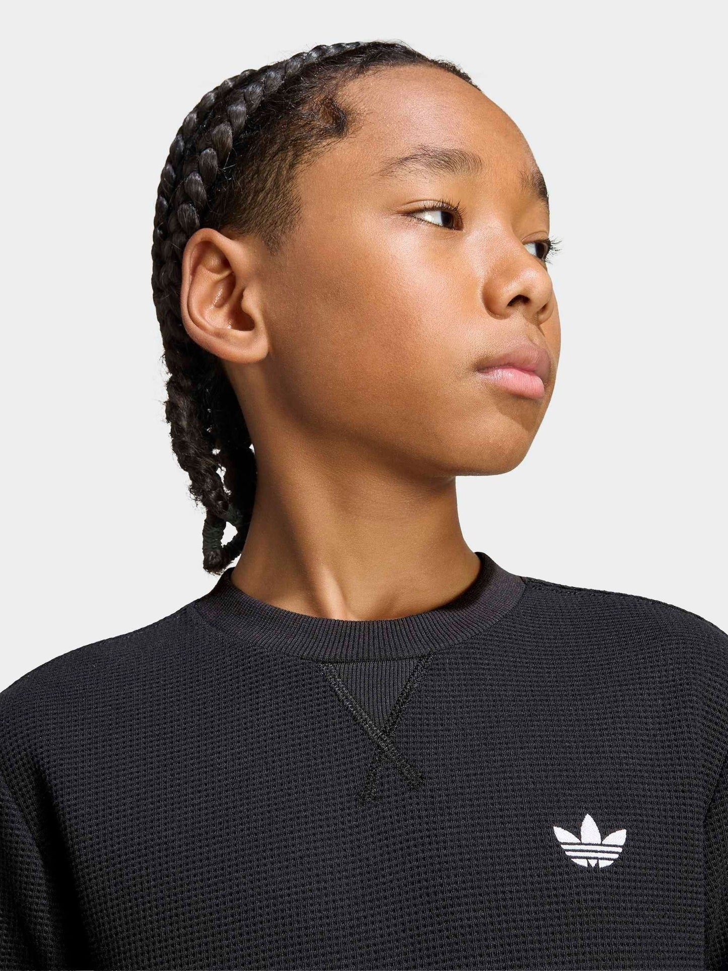 Dsiney Kidz - adidas Originals Black Waffle LS T-Shirt image 4