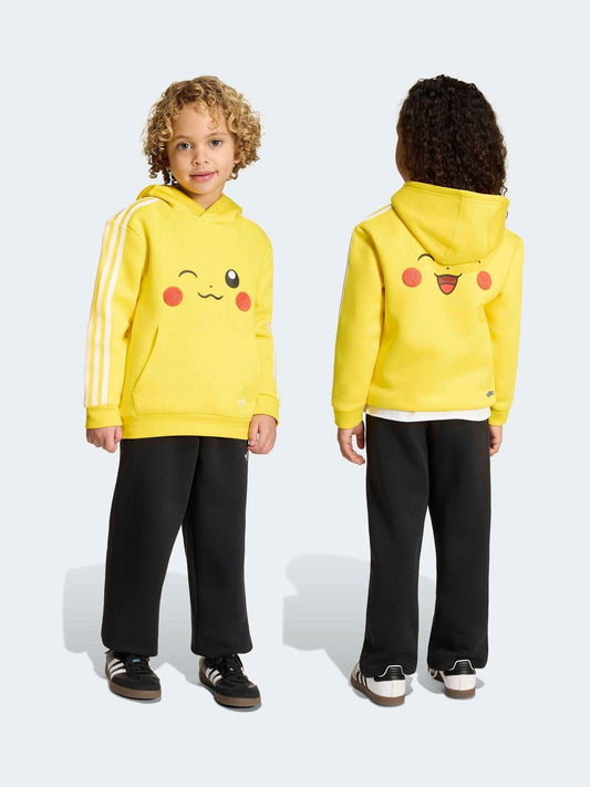 adidas Originals Yellow Pikachu Pokemon Hoodie & Joggers Set - image 1