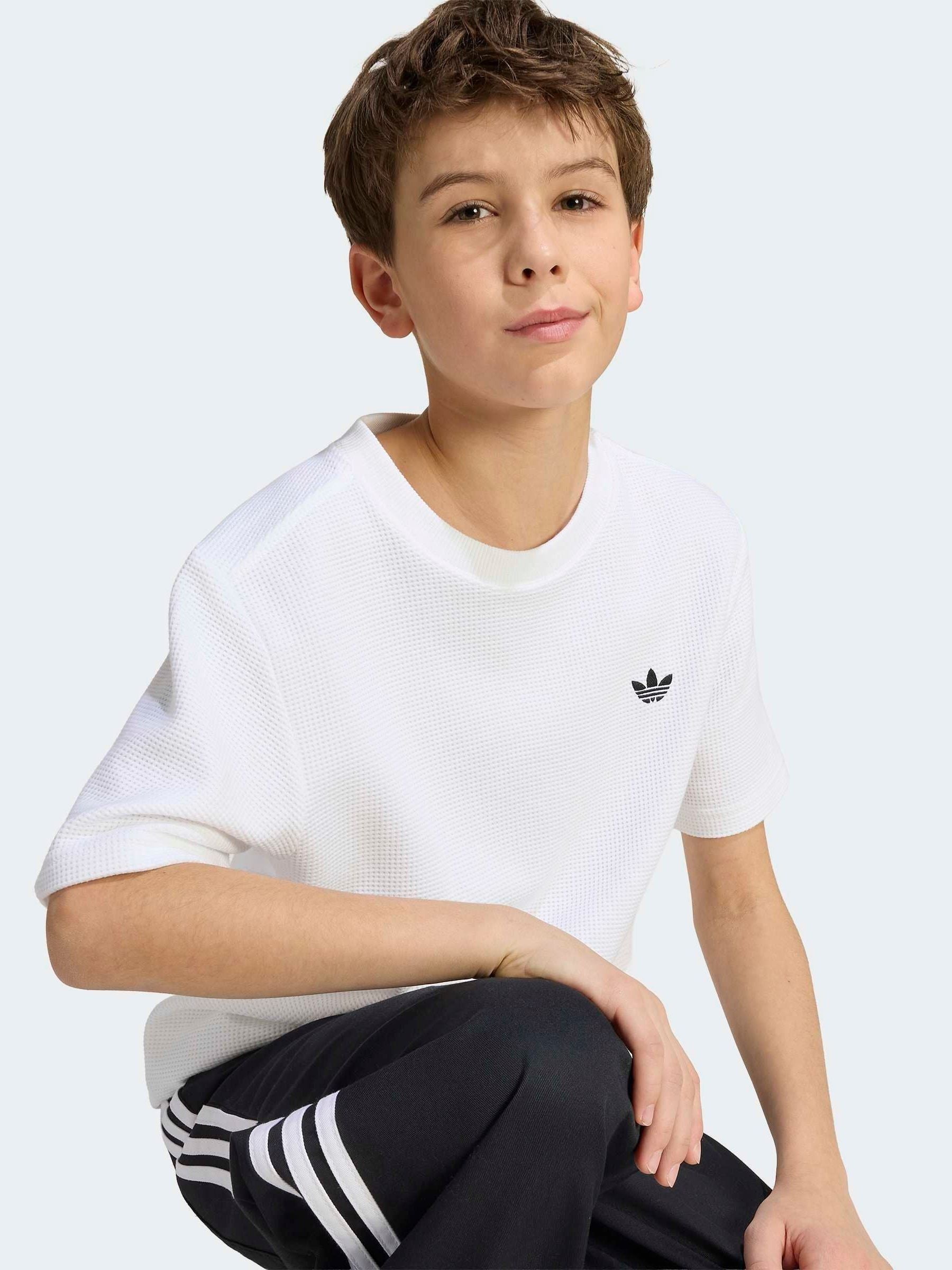 Dsiney Kidz - adidas Originals White Waffle T-Shirt image 5