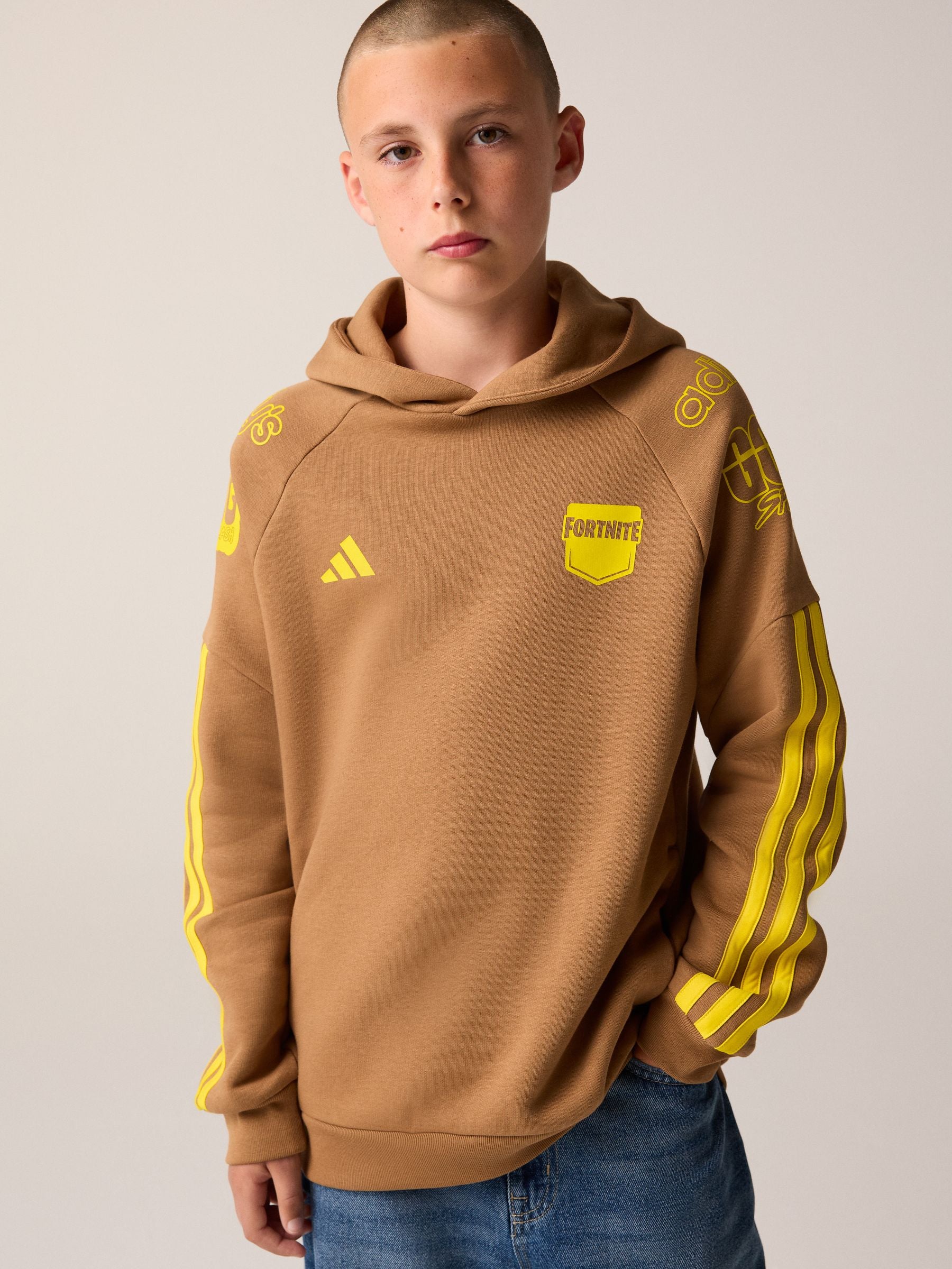 Dsiney Kidz - adidas Brown Fortnite Hoodie image 1