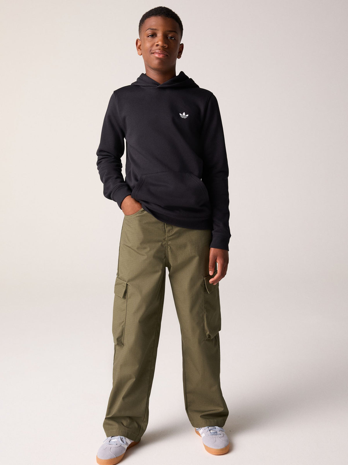 Dsiney Kidz - adidas Originals Black Regular Fleece Hoodie image 2