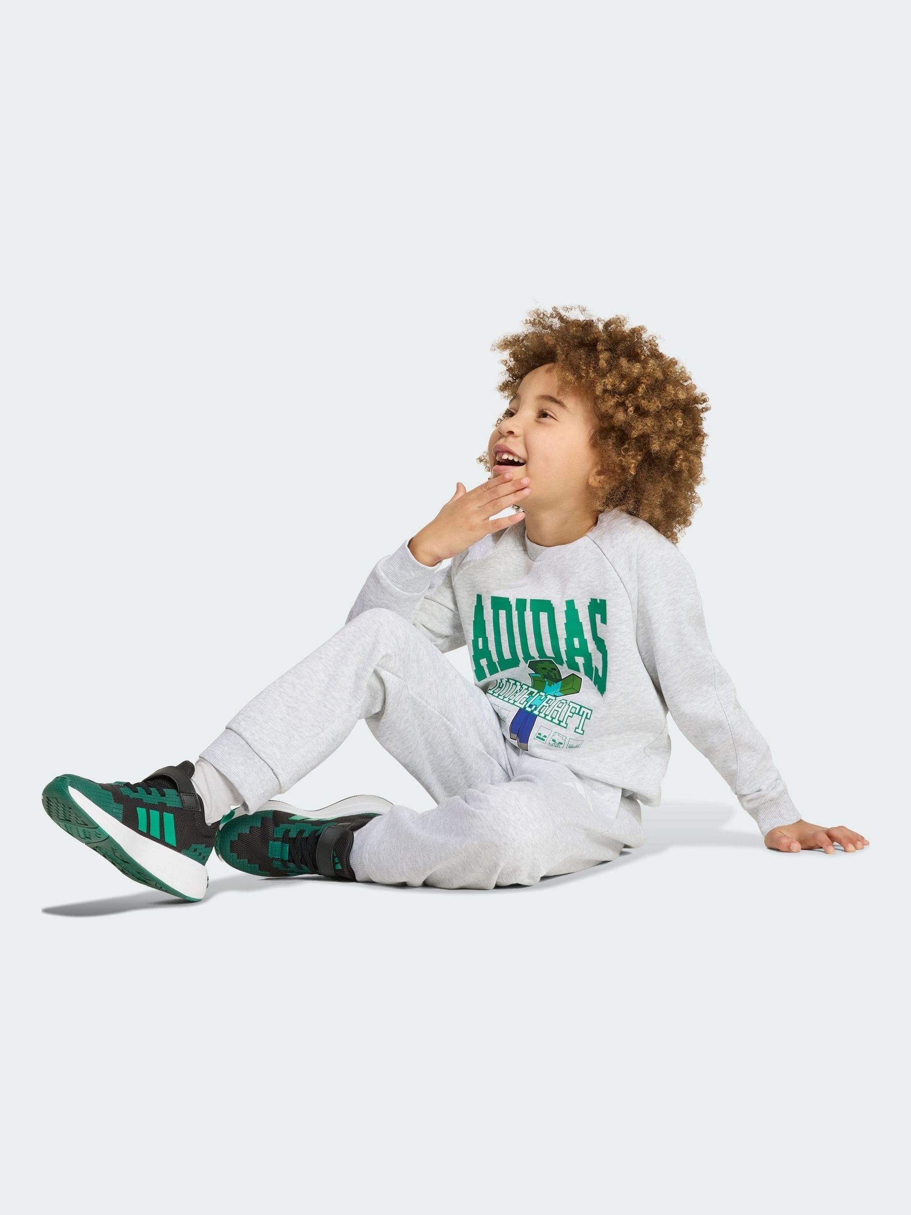 Dsiney Kidz - adidas Grey Minecraft Little Kids Tracksuit image 1
