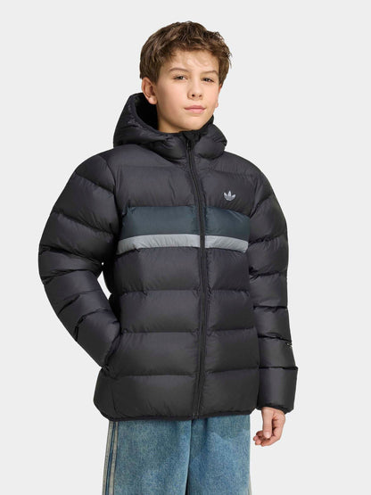 Dsiney Kidz - adidas Originals Black Colour Block Puffer Jacket image 1