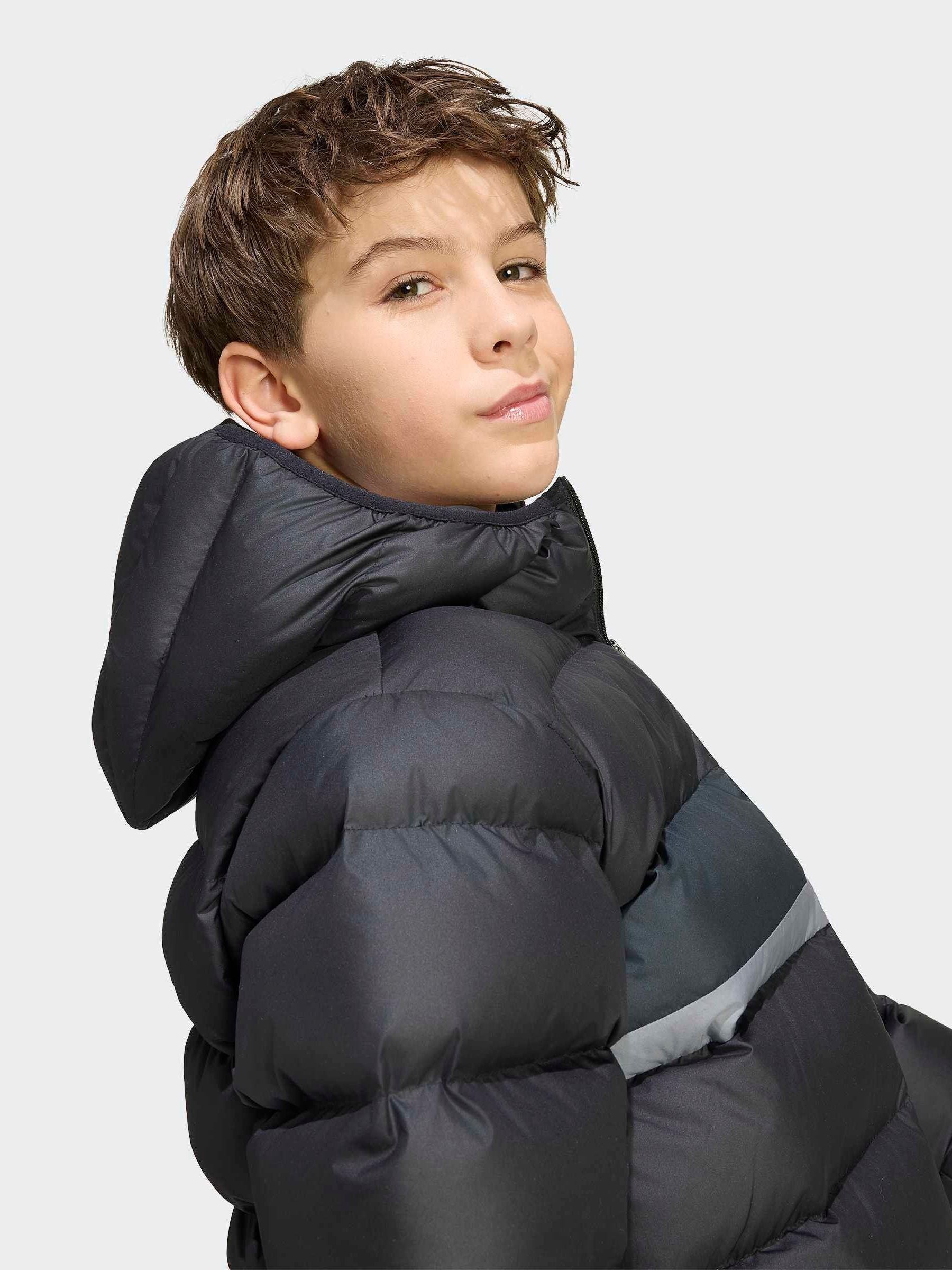 Dsiney Kidz - adidas Originals Black Colour Block Puffer Jacket image 5