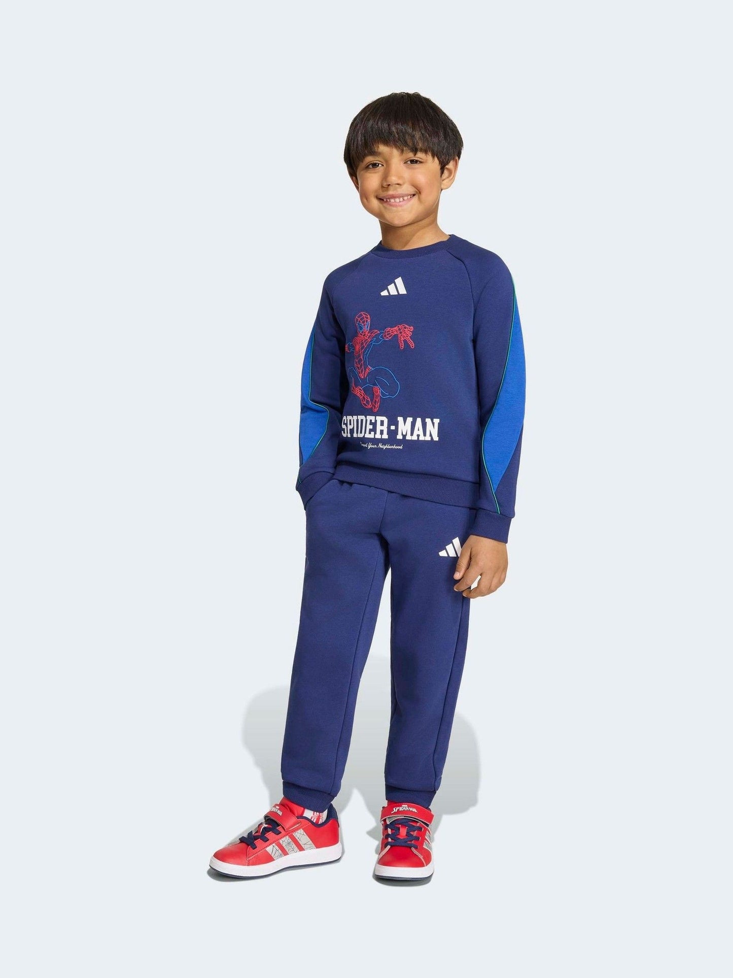 Dsiney Kidz - adidas Blue Spiderman Sweatshirt and Joggers Set image 1