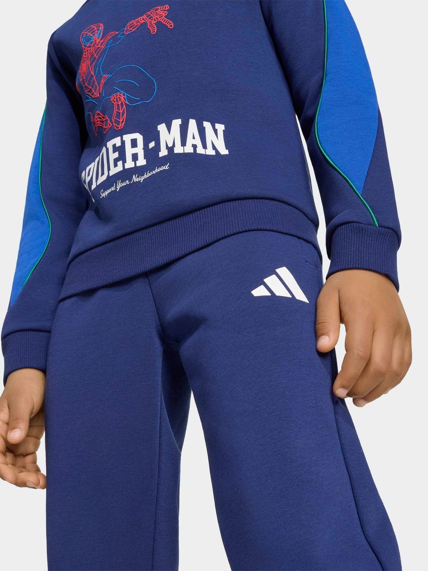 Dsiney Kidz - adidas Blue Spiderman Sweatshirt and Joggers Set image 3