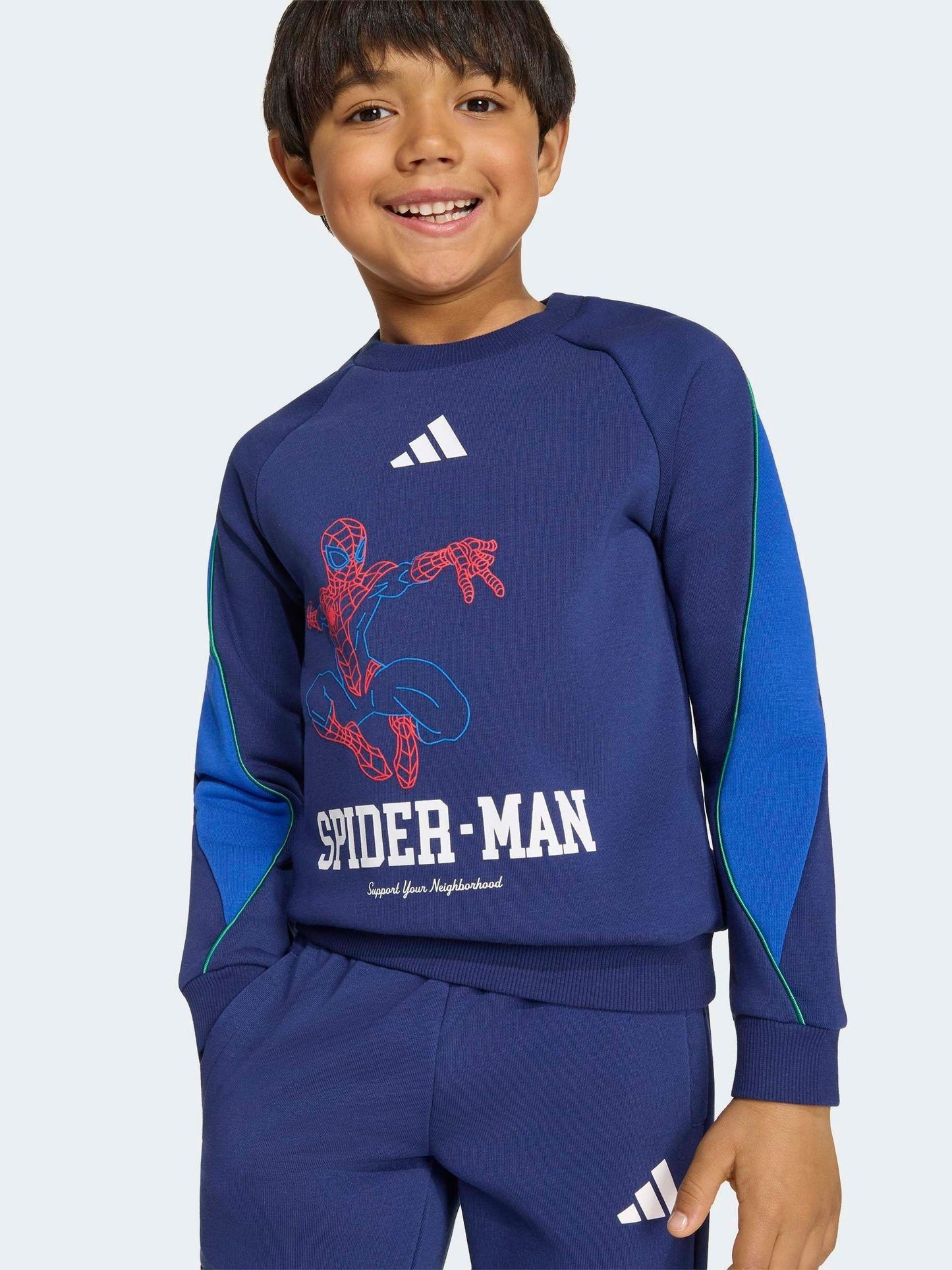 Dsiney Kidz - adidas Blue Spiderman Sweatshirt and Joggers Set image 5