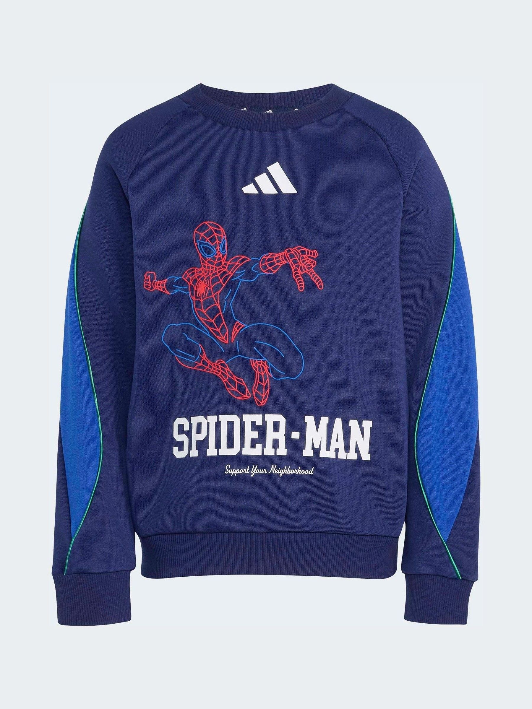 Dsiney Kidz - adidas Blue Spiderman Sweatshirt and Joggers Set image 7