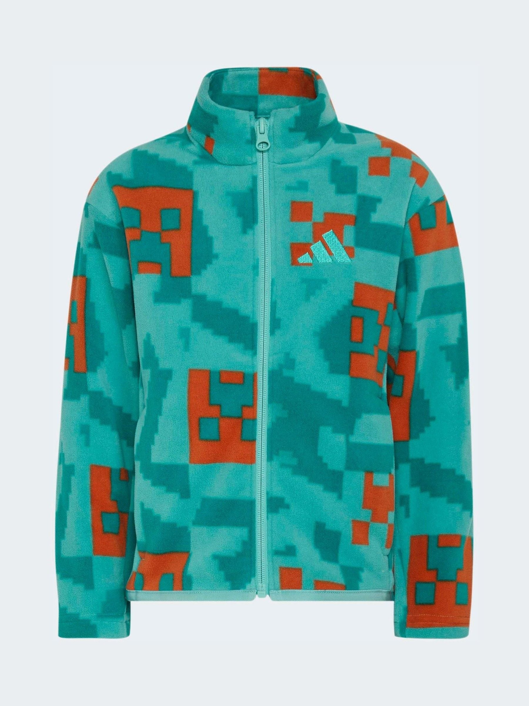 Dsiney Kidz - adidas Green Minecraft Terrex Climawarm Full-zip Fleece Jacket image 4