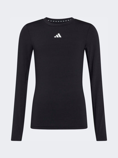 Dsiney Kidz - adidas Black Tech Fit Baselayer T-Shirt image 1