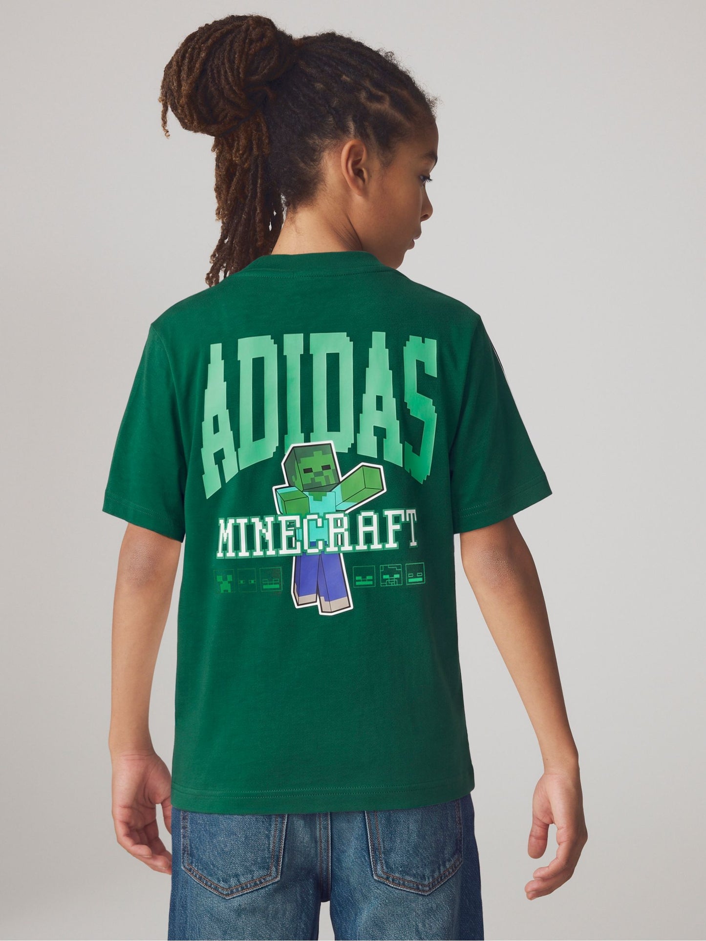 Dsiney Kidz - adidas Green Minecraft Graphic T-Shirt image 2