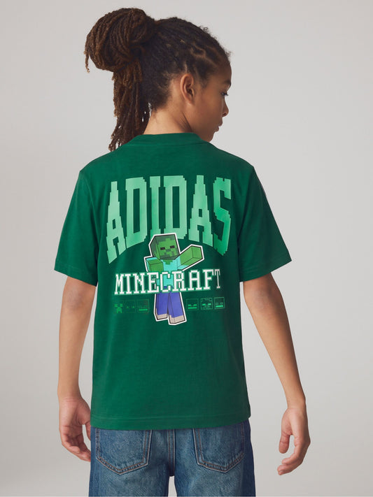 Dsiney Kidz - adidas Green Minecraft Graphic T-Shirt image 2