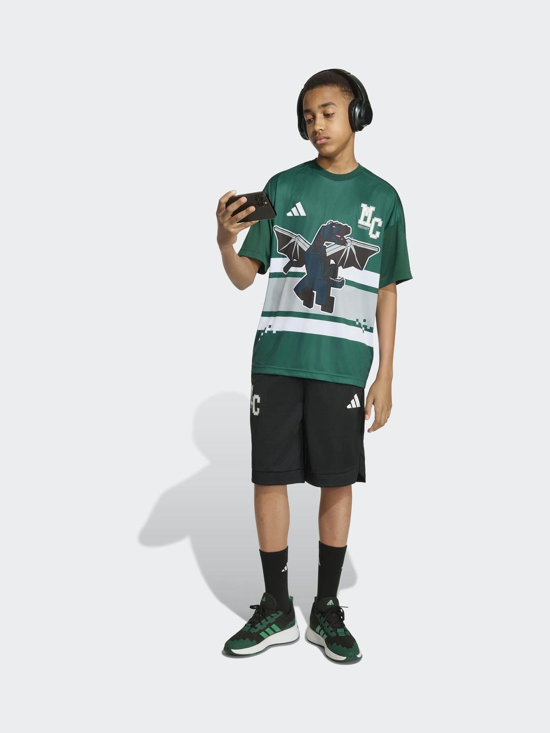 Dsiney Kidz - adidas Green Minecraft T-Shirt image 4