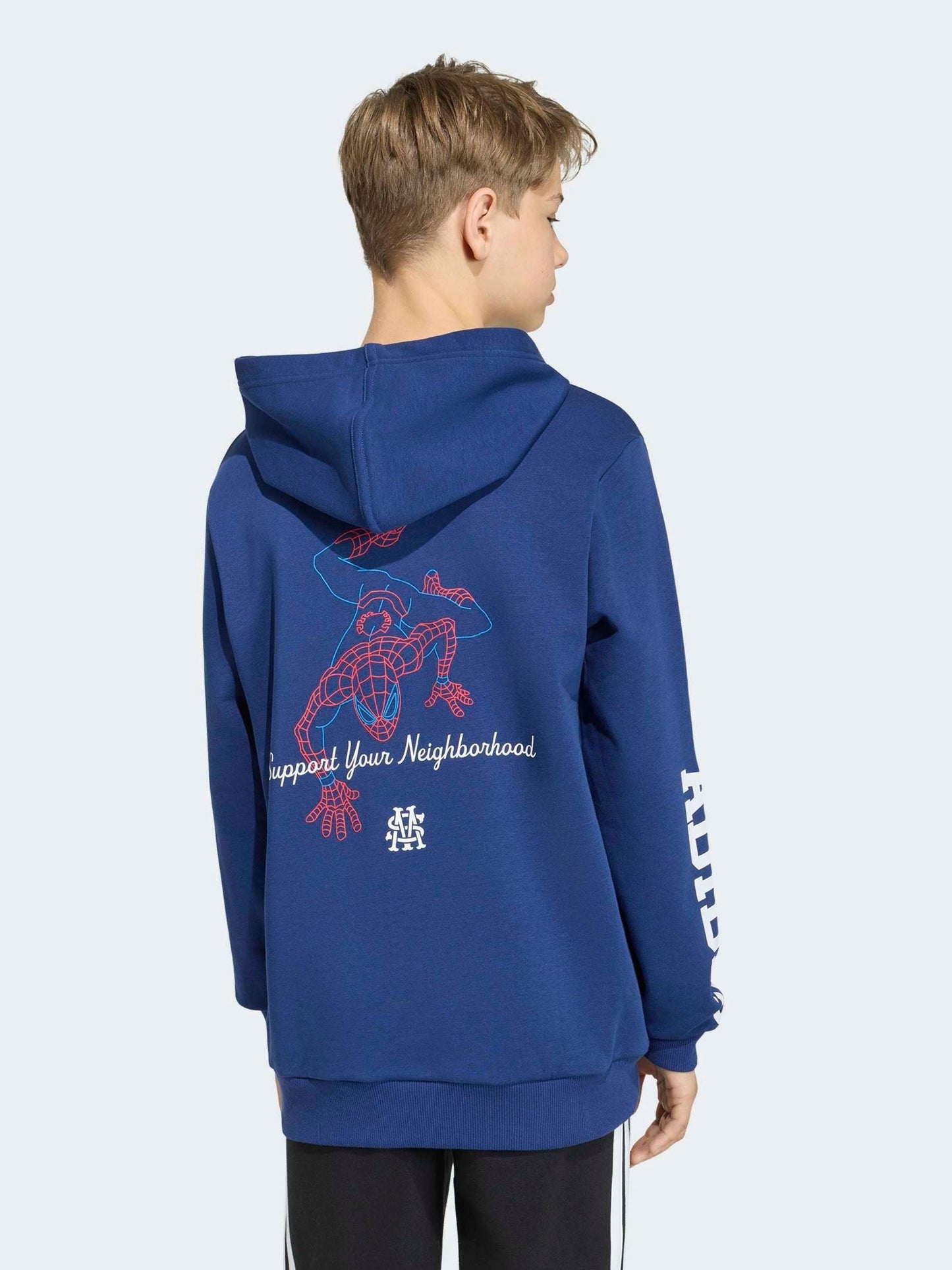 Dsiney Kidz - adidas Blue Marvel Spider-Man Hoodie image 2