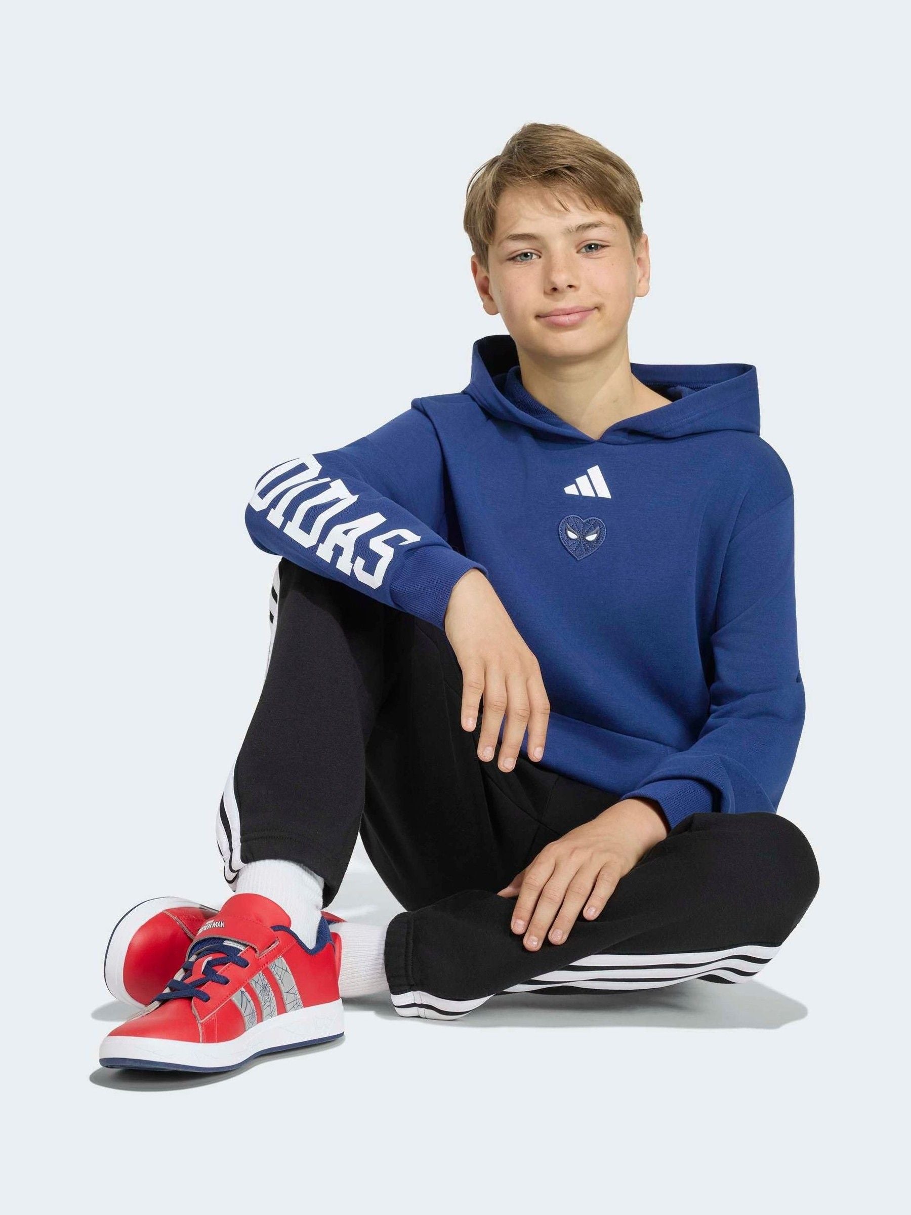 Dsiney Kidz - adidas Blue Marvel Spider-Man Hoodie image 3