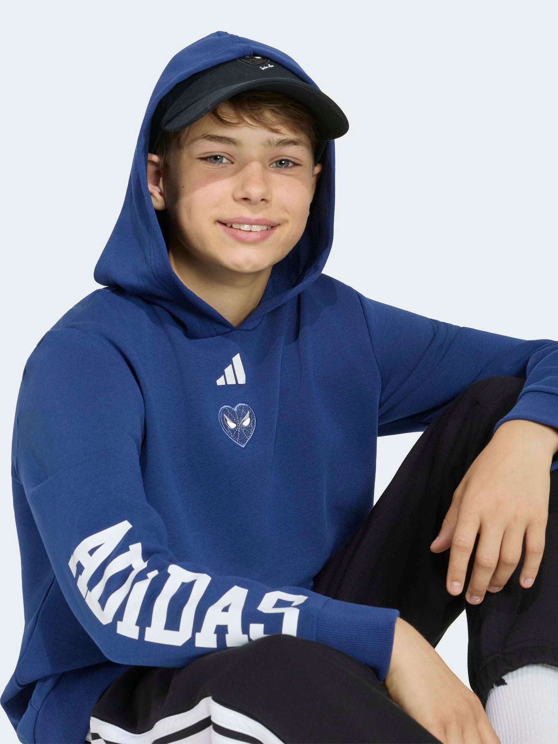 Dsiney Kidz - adidas Blue Marvel Spider-Man Hoodie image 4