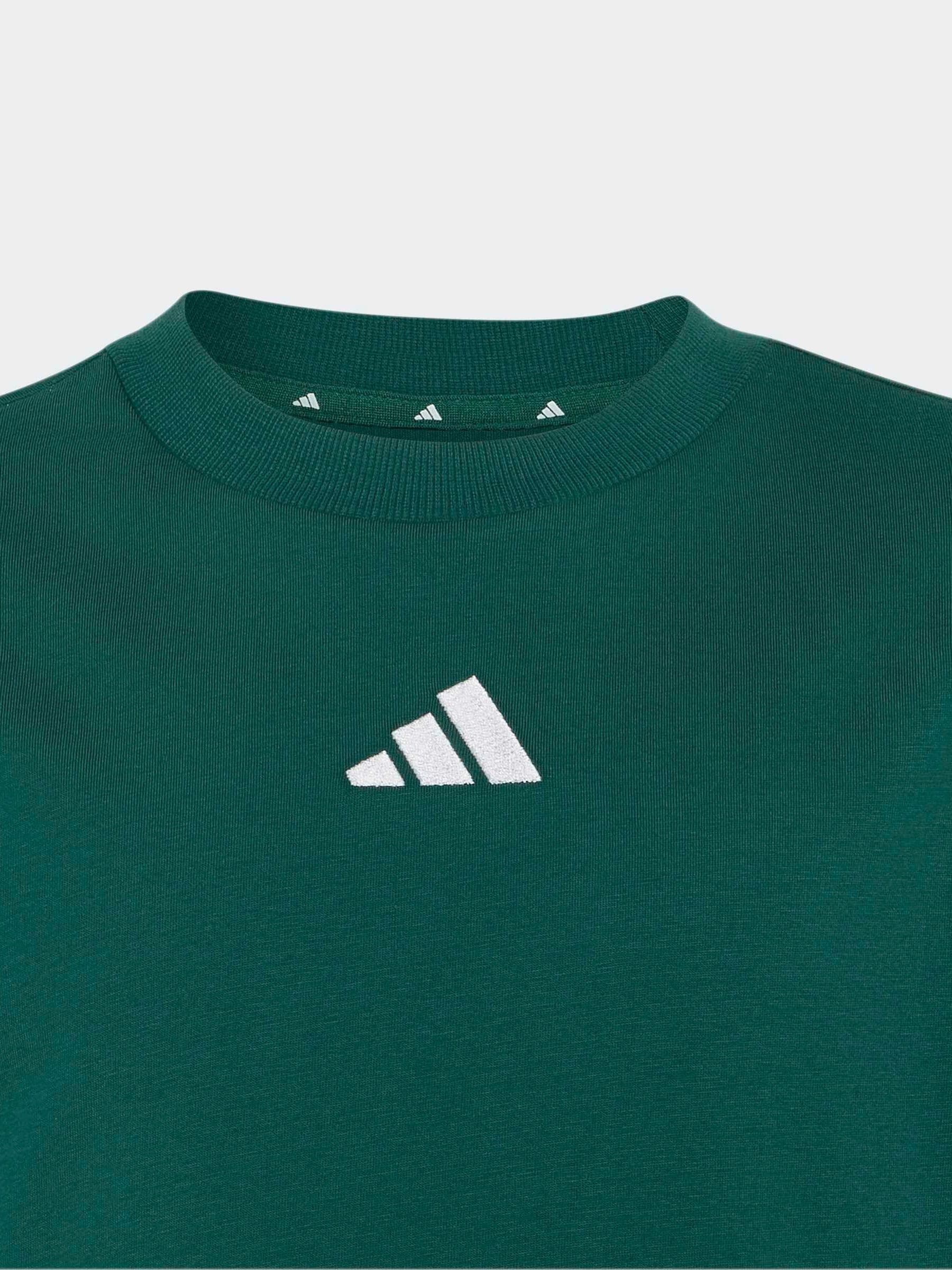 Dsiney Kidz - adidas Green/White Essentials Kids T-Shirt image 3