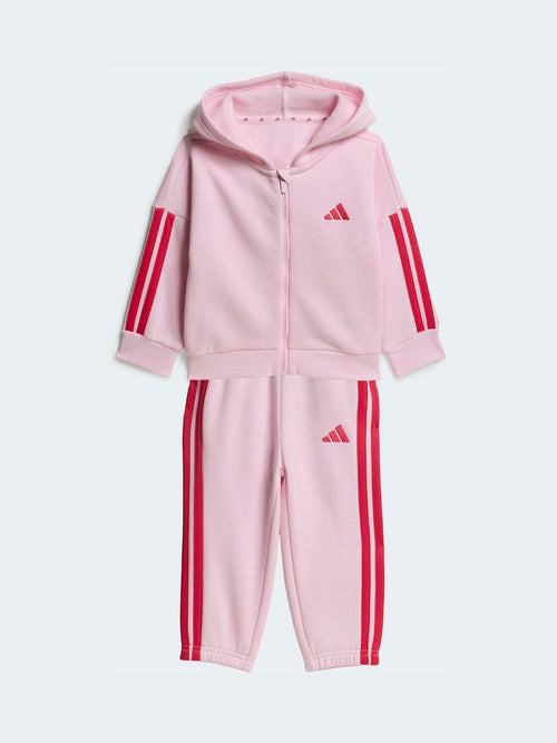 adidas Pink 3 Stripe Tracksuit image 1