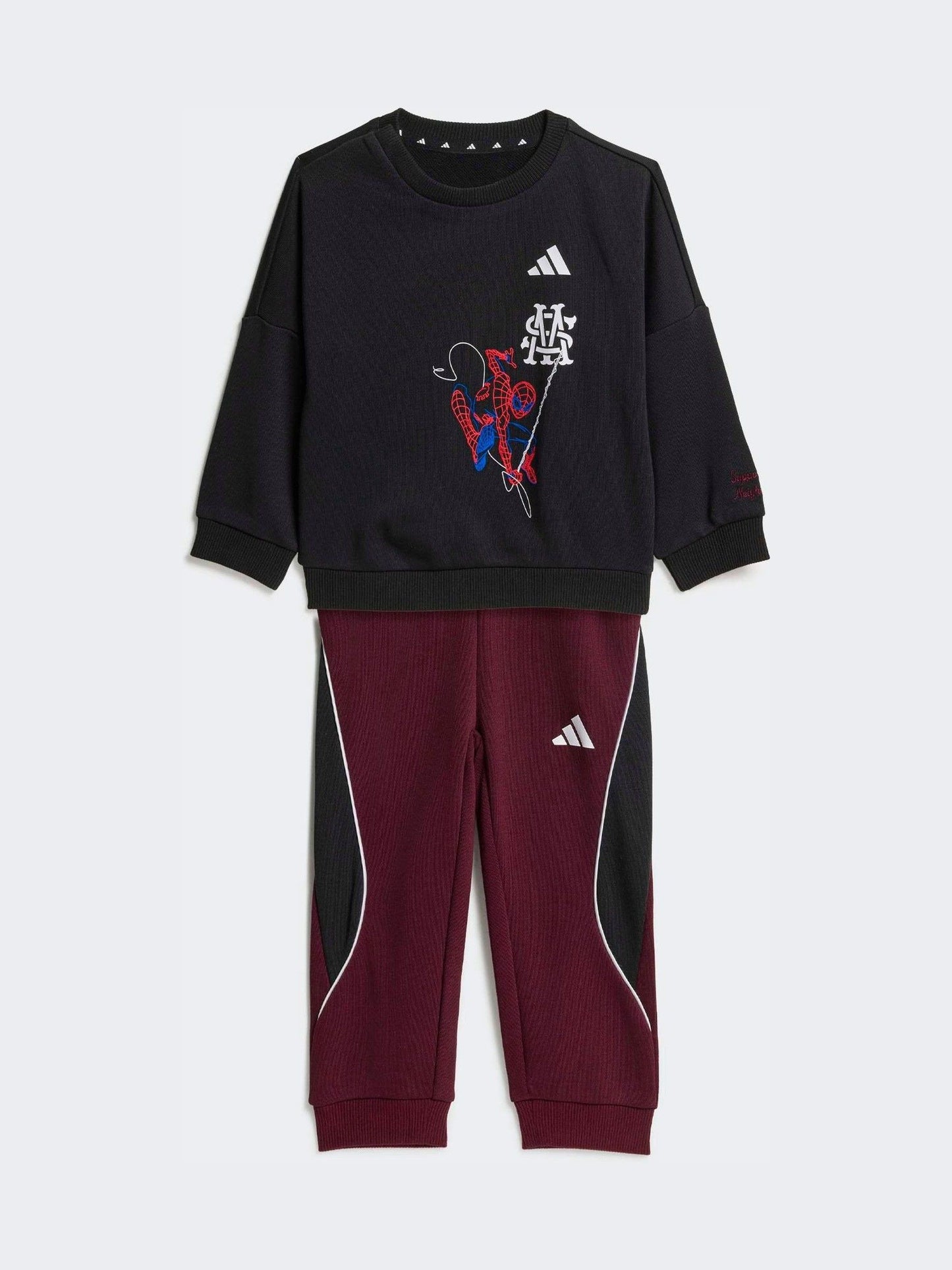 Dsiney Kidz - adidas Black Marvel Spider-Man Joggers Set image 1