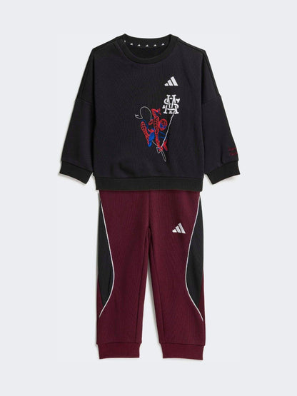 Dsiney Kidz - adidas Black Marvel Spider-Man Joggers Set image 1