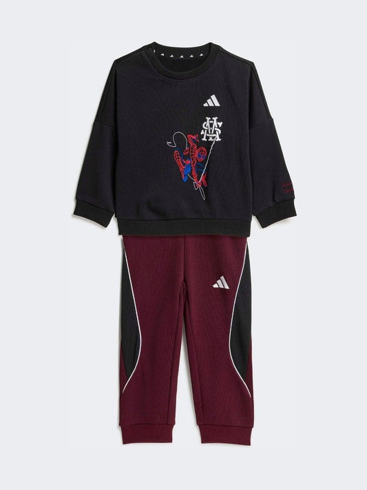 Dsiney Kidz - adidas Black Marvel Spider-Man Joggers Set image 1