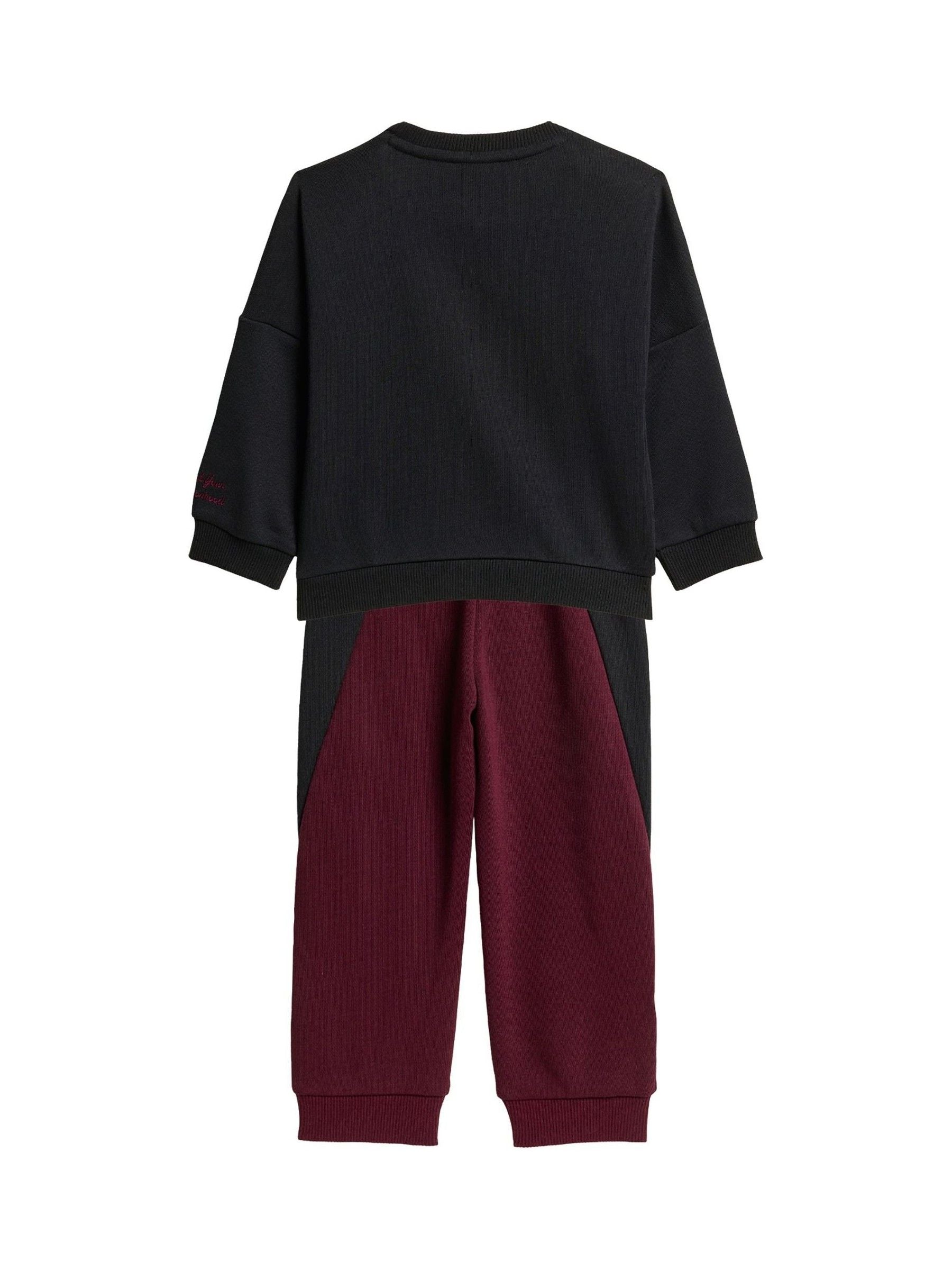 Dsiney Kidz - adidas Black Marvel Spider-Man Joggers Set image 2