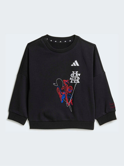 Dsiney Kidz - adidas Black Marvel Spider-Man Joggers Set image 3