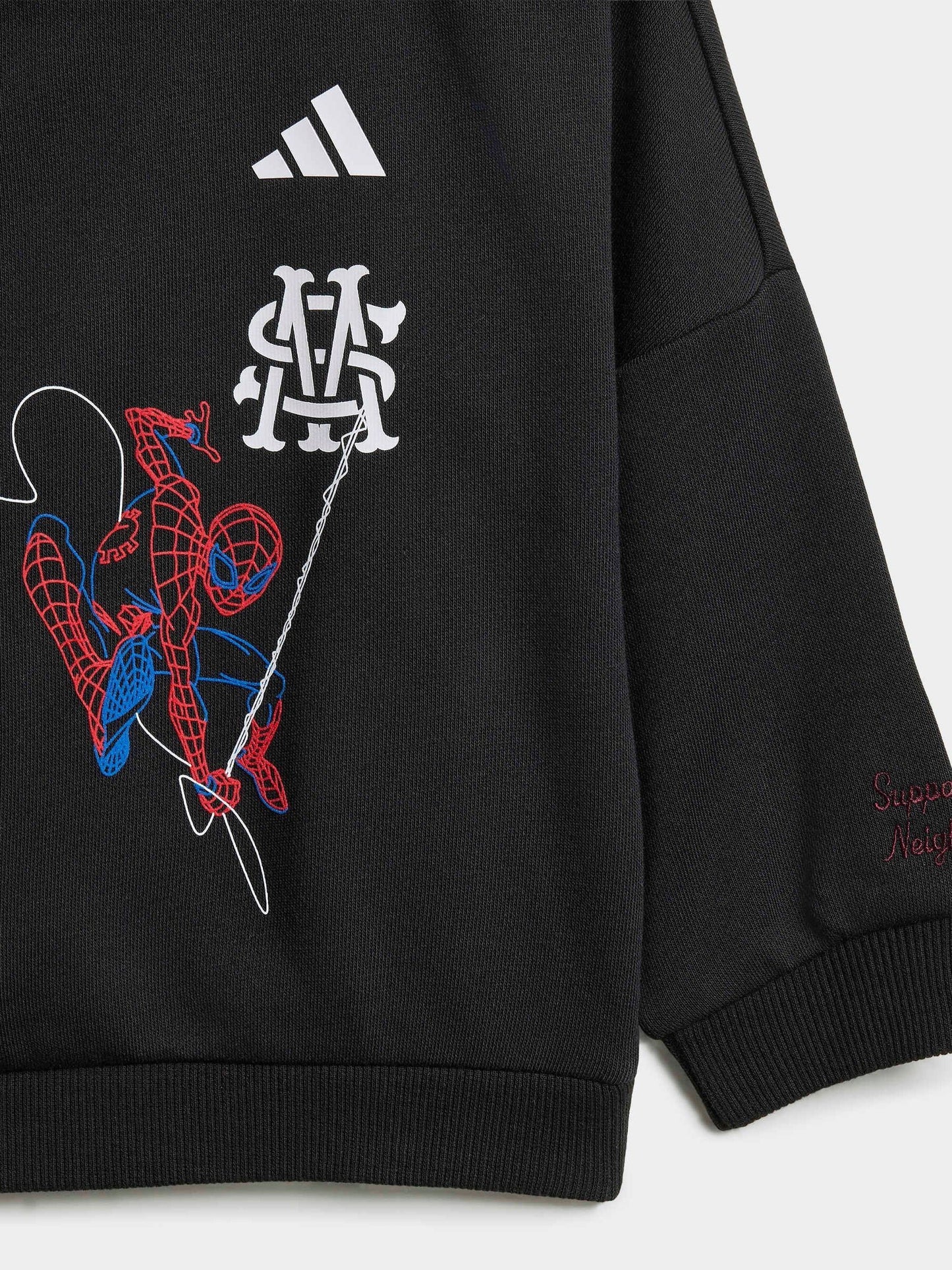 Dsiney Kidz - adidas Black Marvel Spider-Man Joggers Set image 7