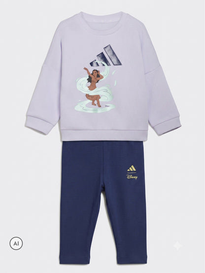 Dsiney Kidz - adidas Purple Infant Disney Moana Sweat Top and Joggers Set image 1