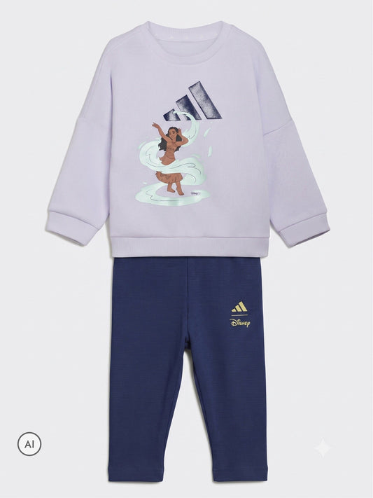 Dsiney Kidz - adidas Purple Infant Disney Moana Sweat Top and Joggers Set image 1