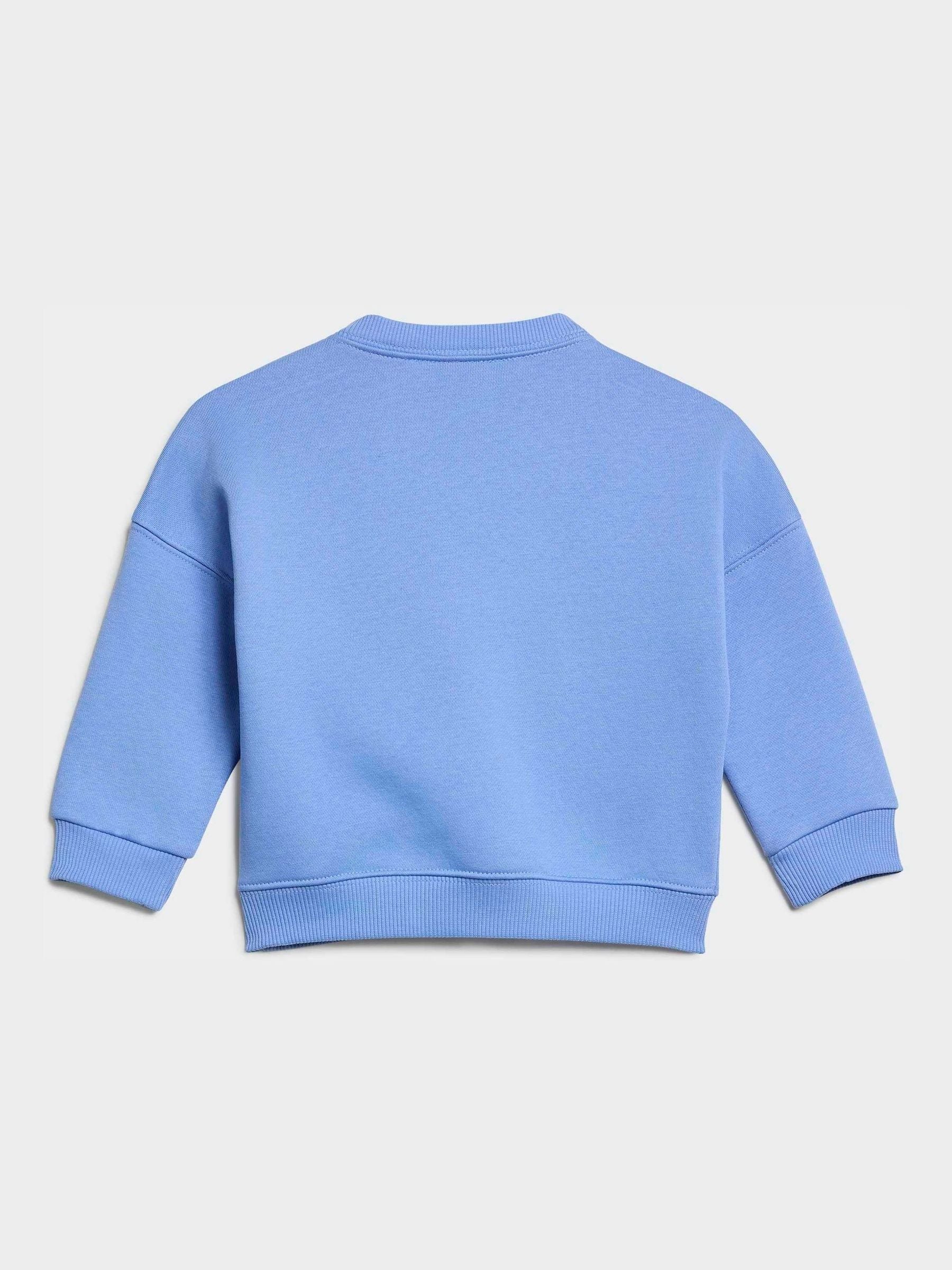 adidas Originals Blue Crew Neck Joggers Set image 4