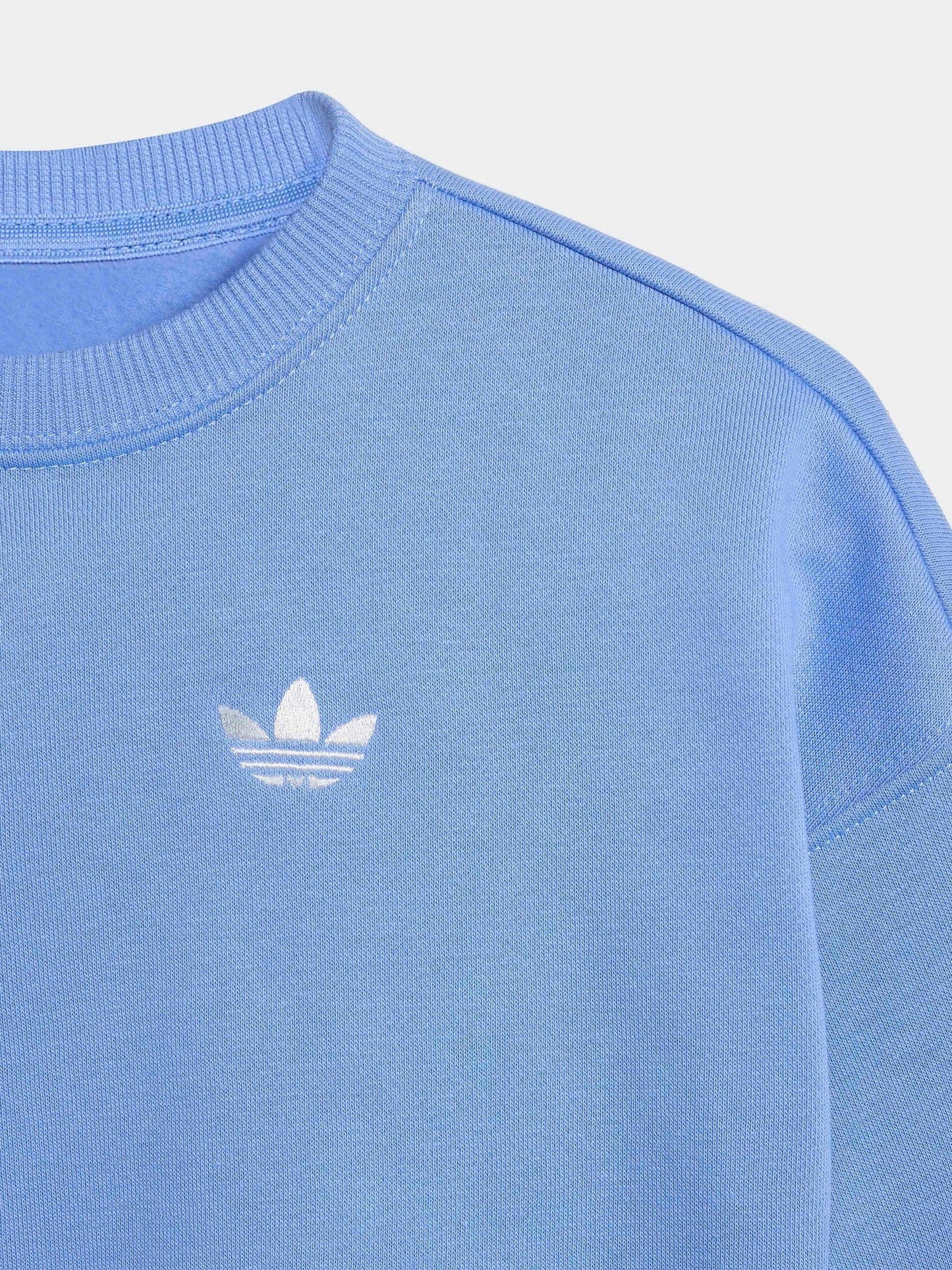 adidas Originals Blue Crew Neck Joggers Set image 6