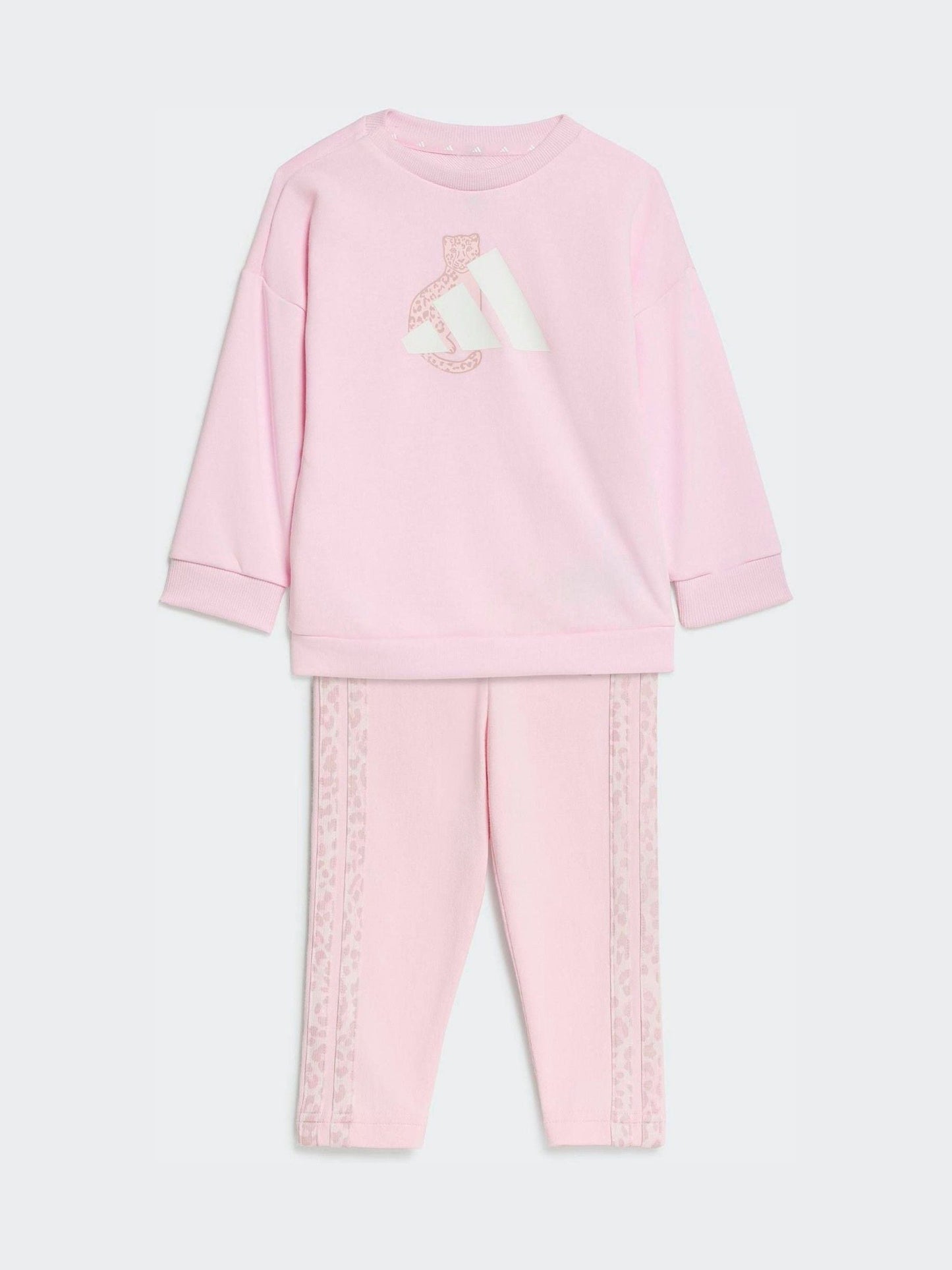 adidas Pink Sweat Top & Joggers Set image 1