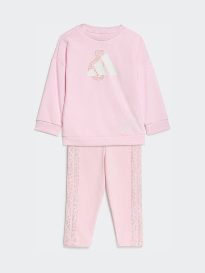 adidas Pink Sweat Top & Joggers Set image 1