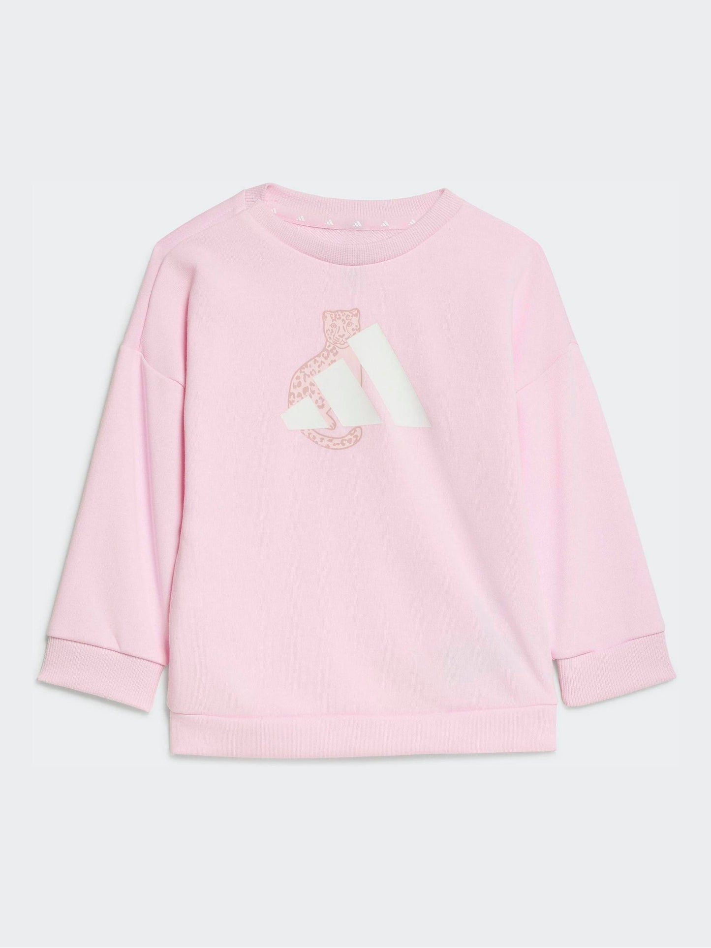 adidas Pink Sweat Top & Joggers Set image 2