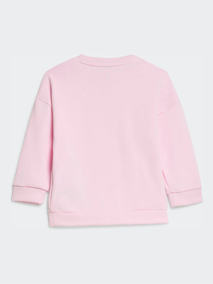 adidas Pink Sweat Top & Joggers Set image 3