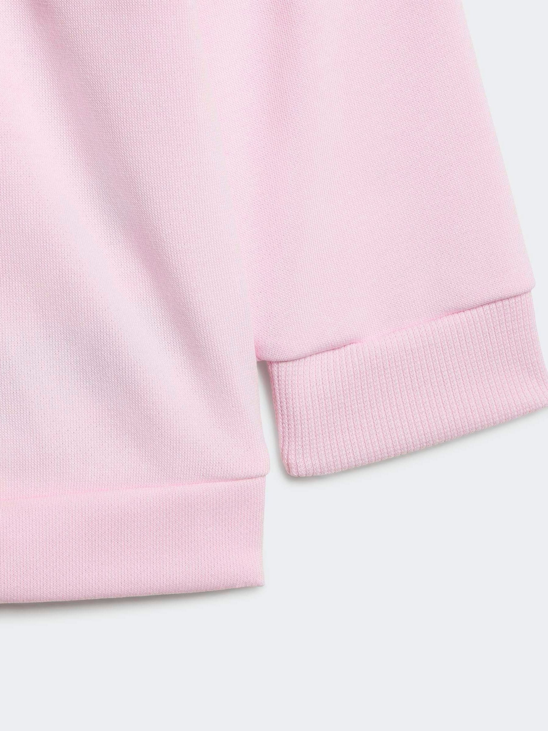adidas Pink Sweat Top & Joggers Set image 6
