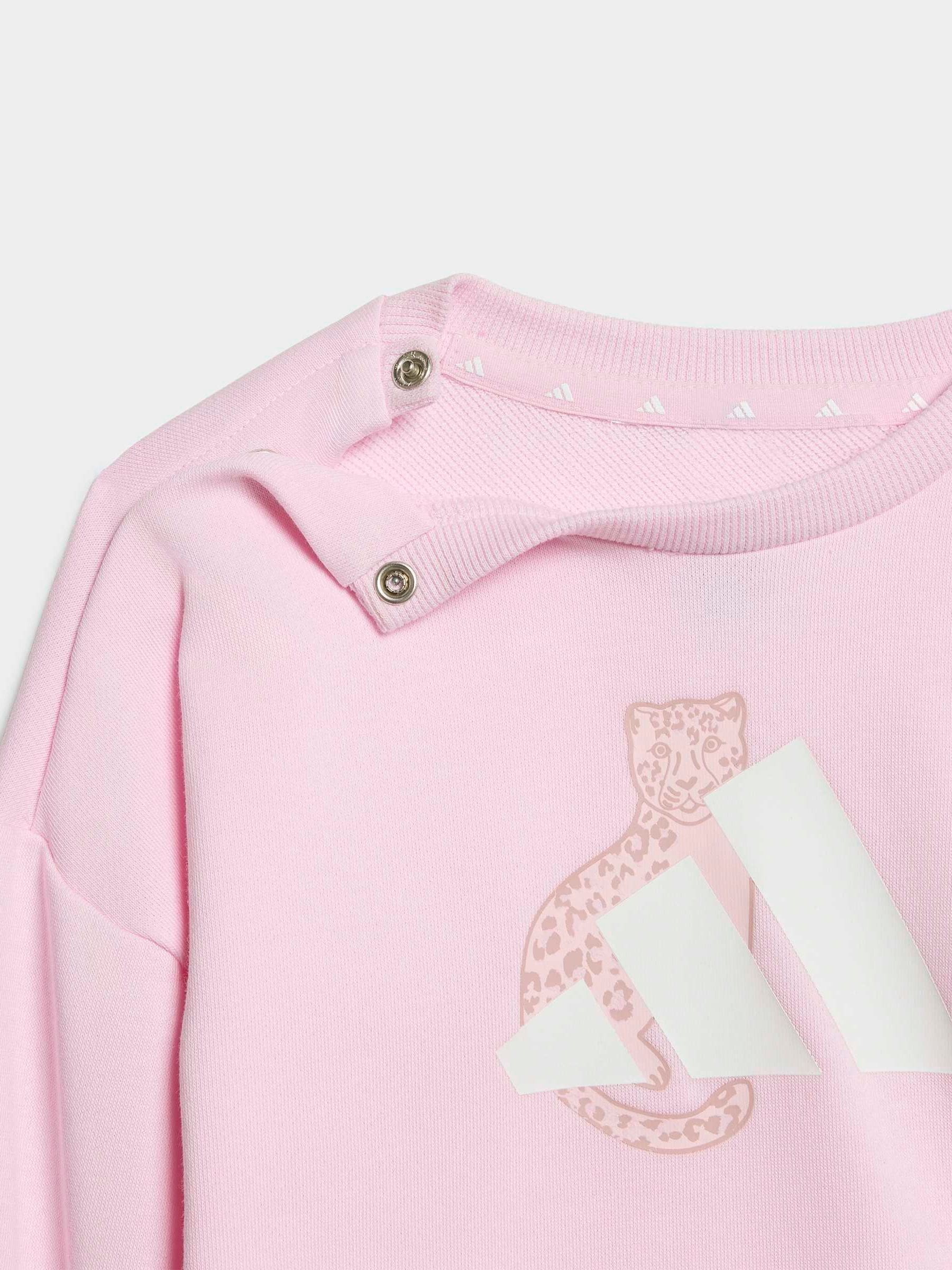 adidas Pink Sweat Top & Joggers Set image 7