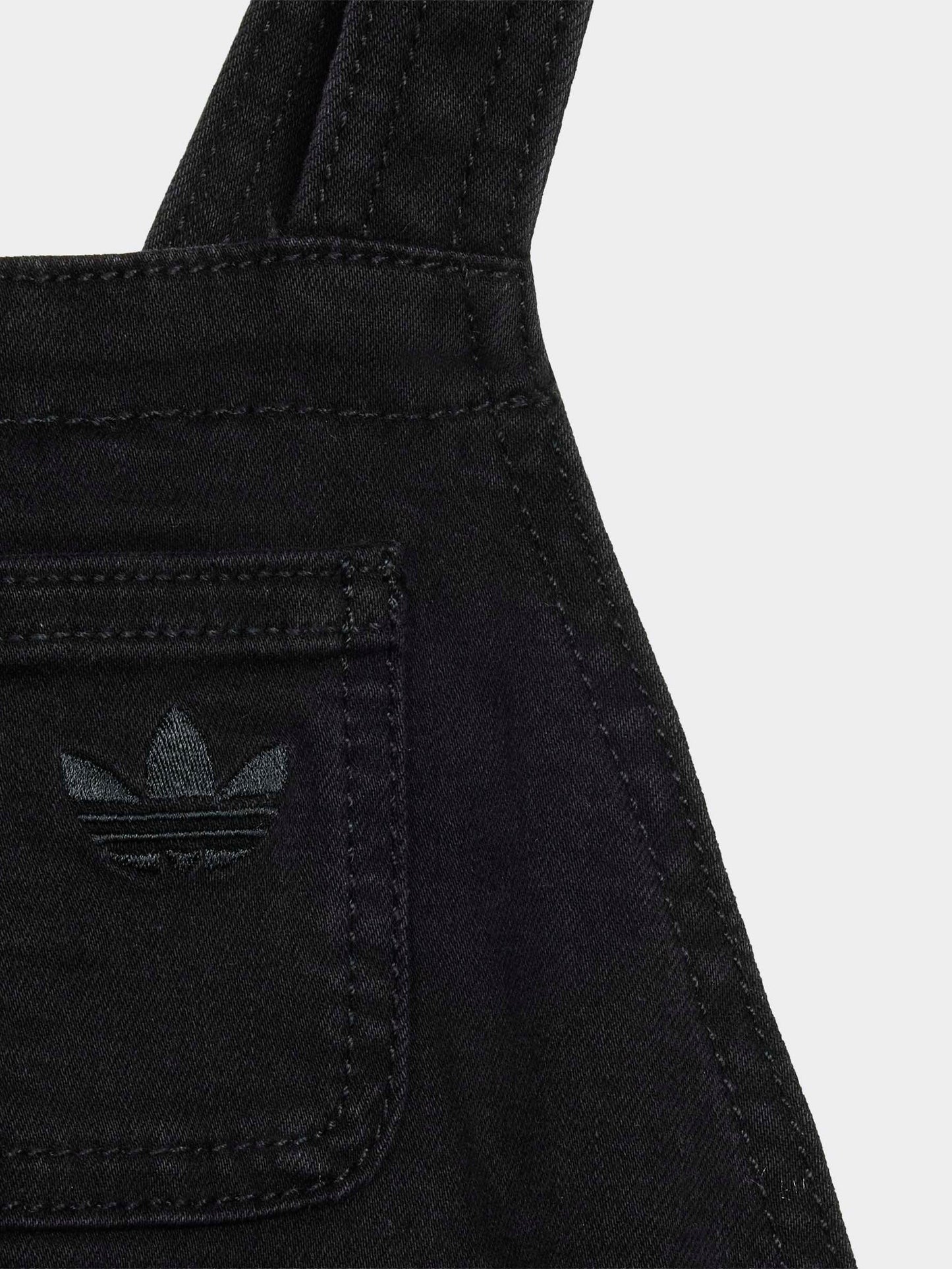Dsiney Kidz - adidas Originals Black Denim Short Dungarees image 2