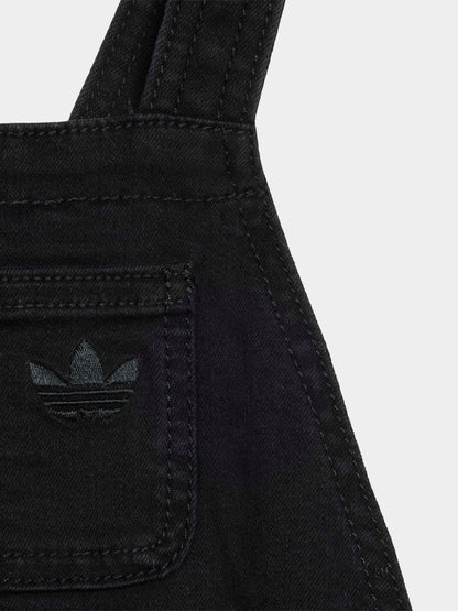 Dsiney Kidz - adidas Originals Black Denim Short Dungarees image 2
