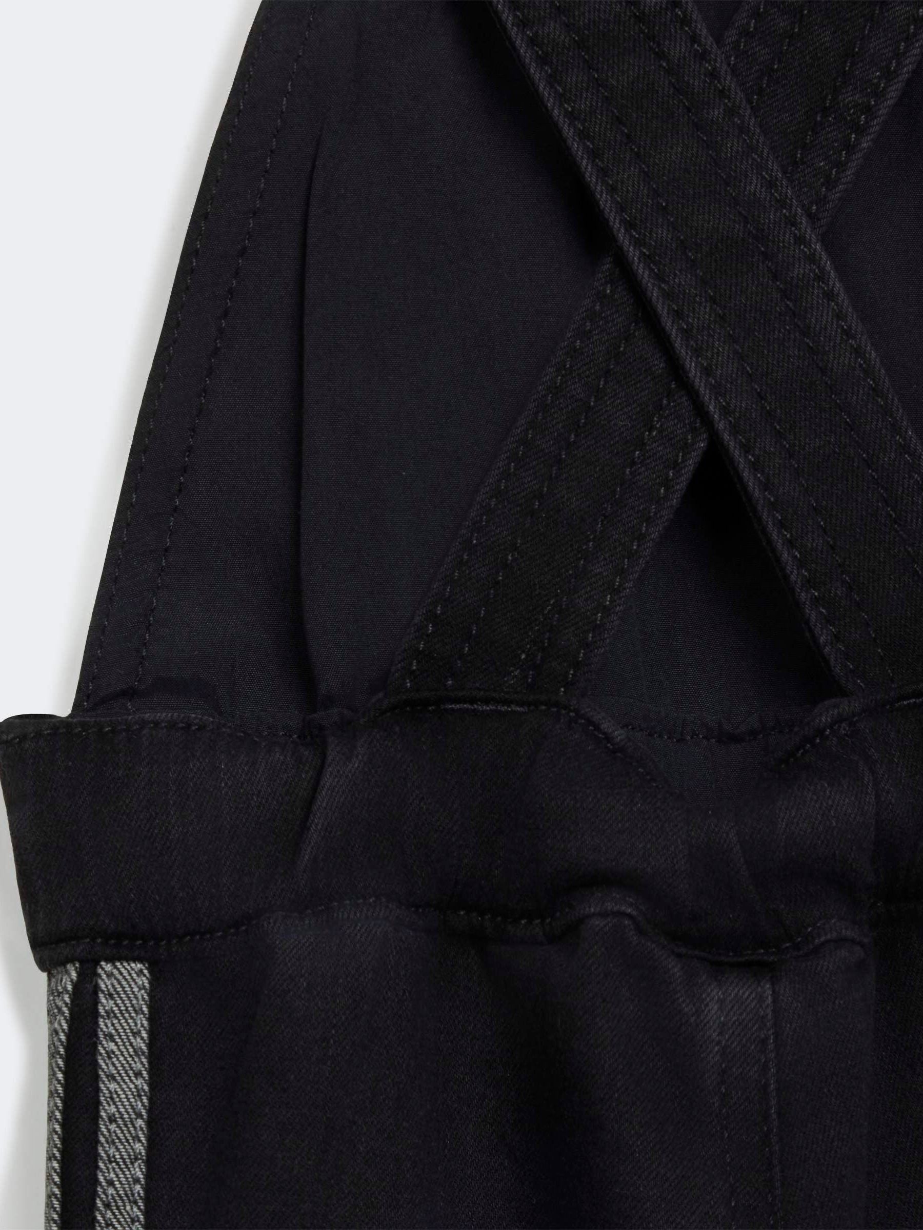 Dsiney Kidz - adidas Originals Black Denim Short Dungarees image 4