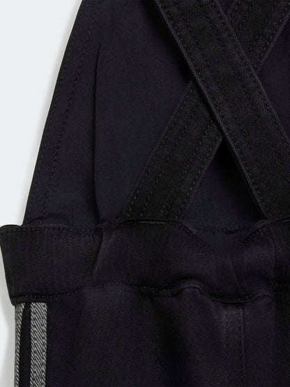 Dsiney Kidz - adidas Originals Black Denim Short Dungarees image 4