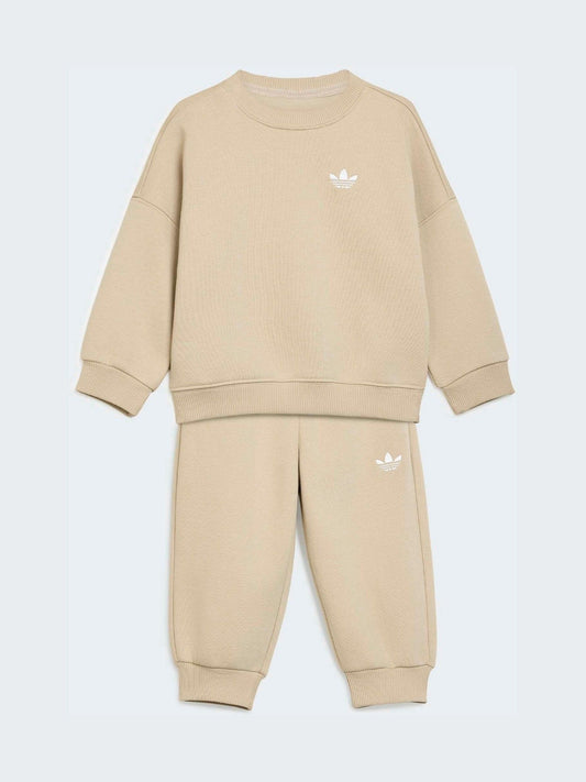 adidas Originals Brown Crew Neck Joggers Set image 1