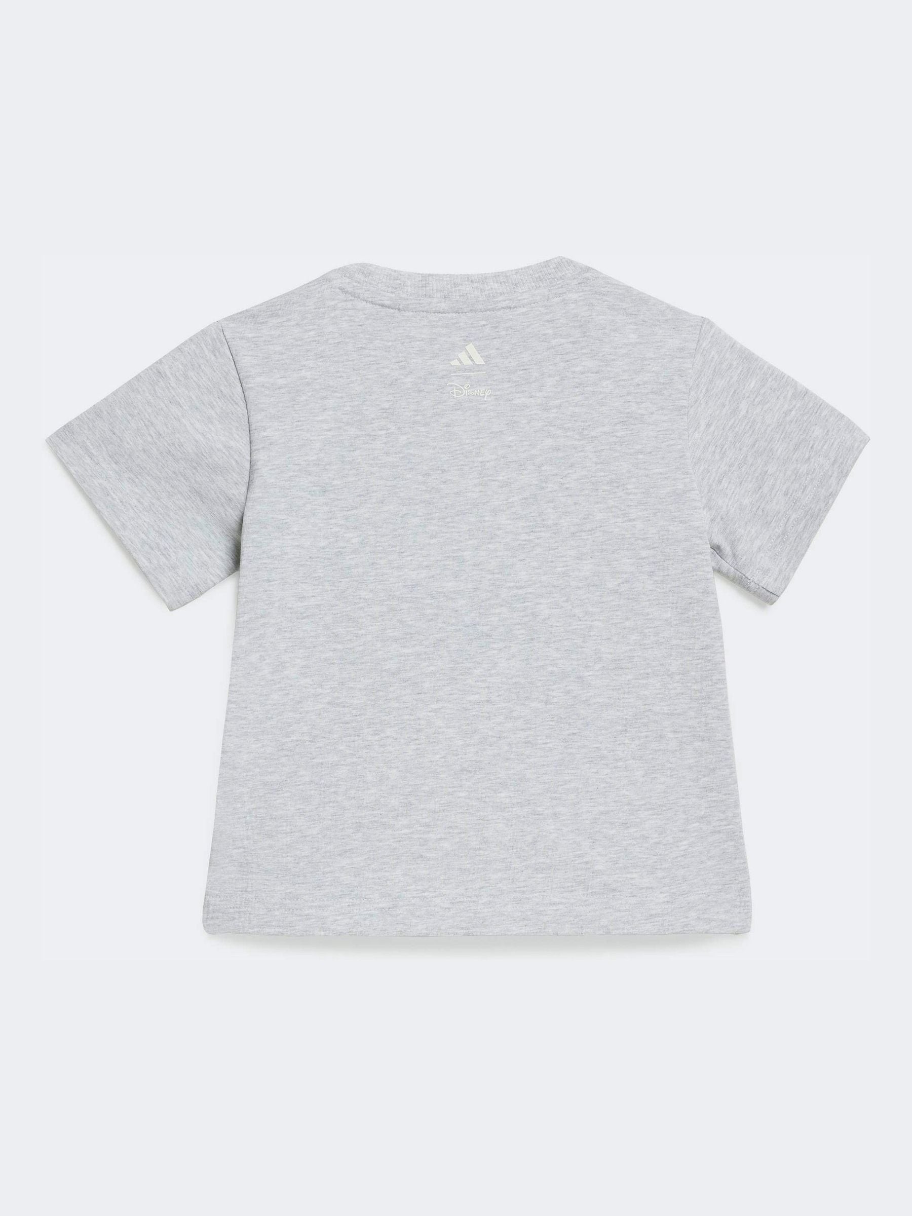 adidas Grey Disney Minnie Mouse Top and Shorts Set image 3