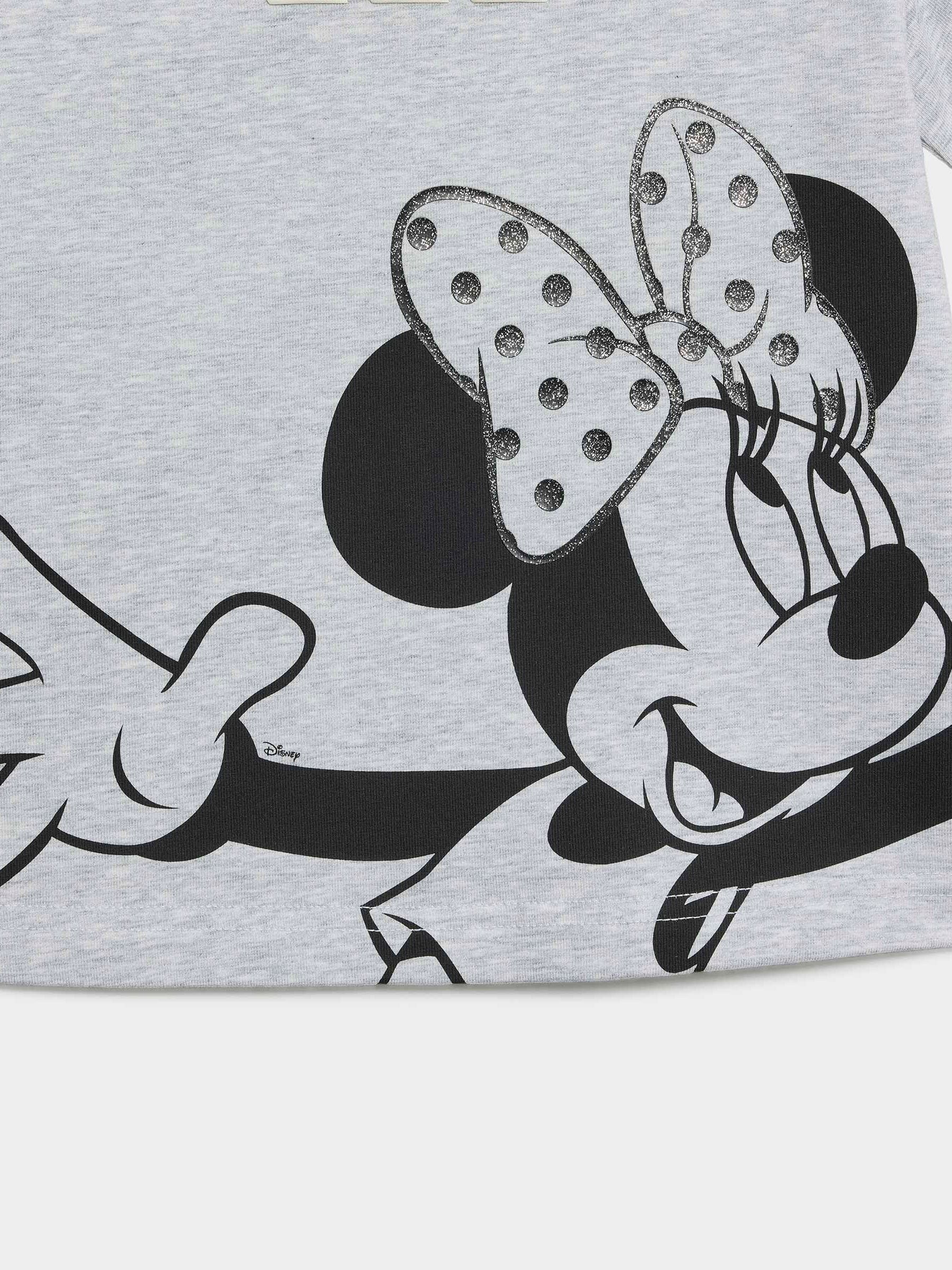 adidas Grey Disney Minnie Mouse Top and Shorts Set image 6