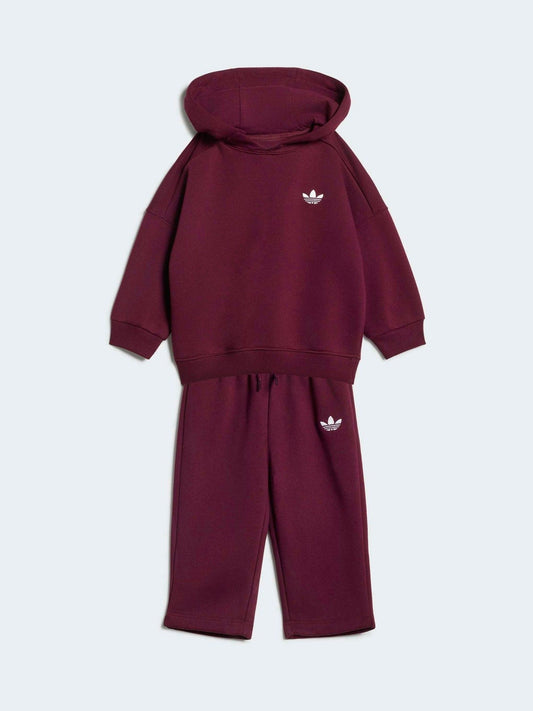 adidas Originals Red Hoodie Jogger Set image 1