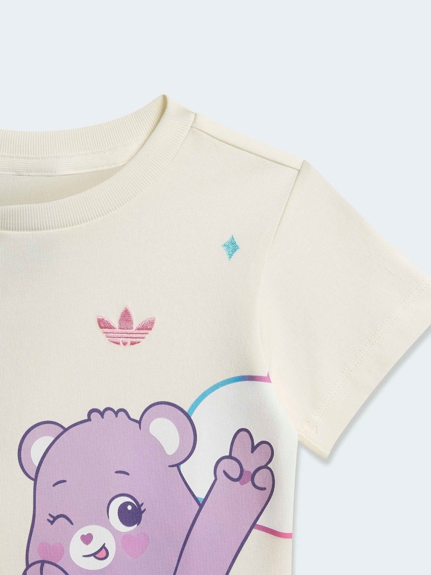 Dsiney Kidz - adidas Originals White Care Bears T-Shirt and Shorts Set image 7
