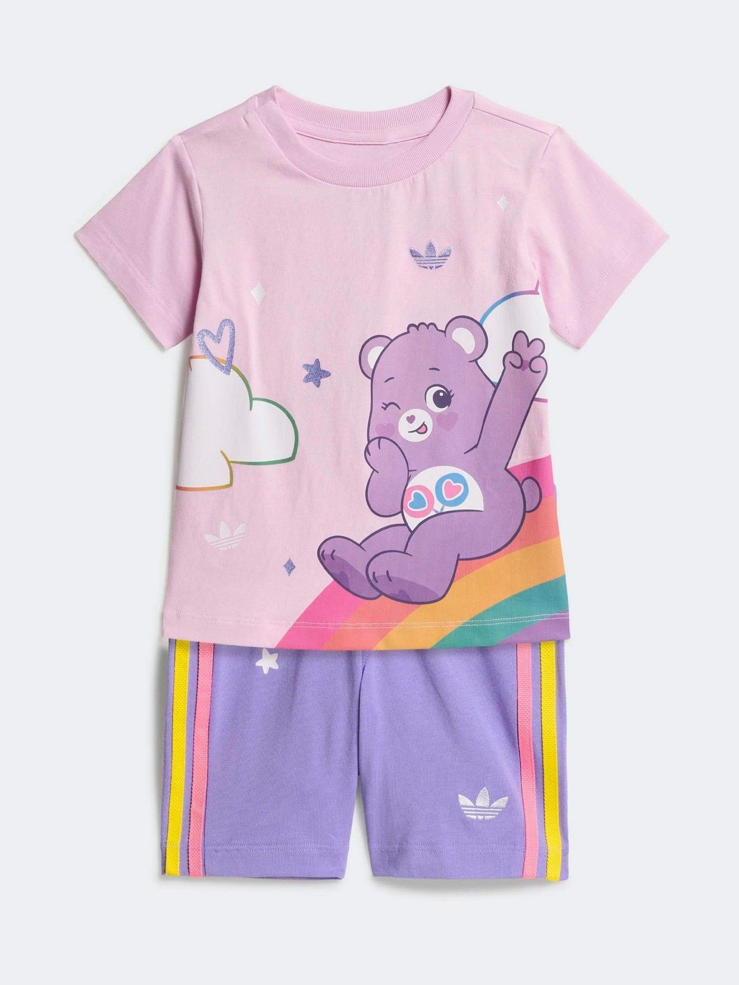 Dsiney Kidz - adidas Originals Pink Care Bears Top and Shorts Set image 1