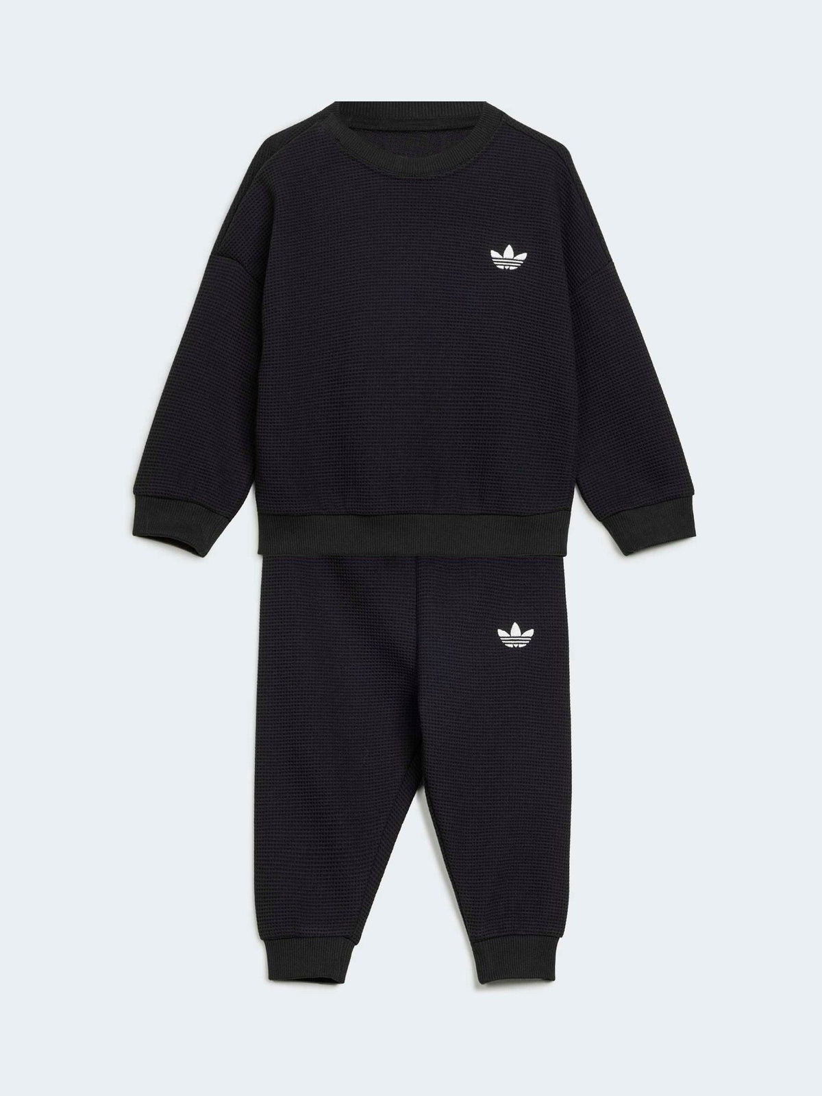 Dsiney Kidz - adidas Originals Black Waffle Texture Top and Joggers Set image 2